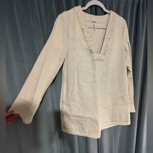 NWT Free People Bell Sleeve Mini Dress/Tunic Top - Women’s Size Medium